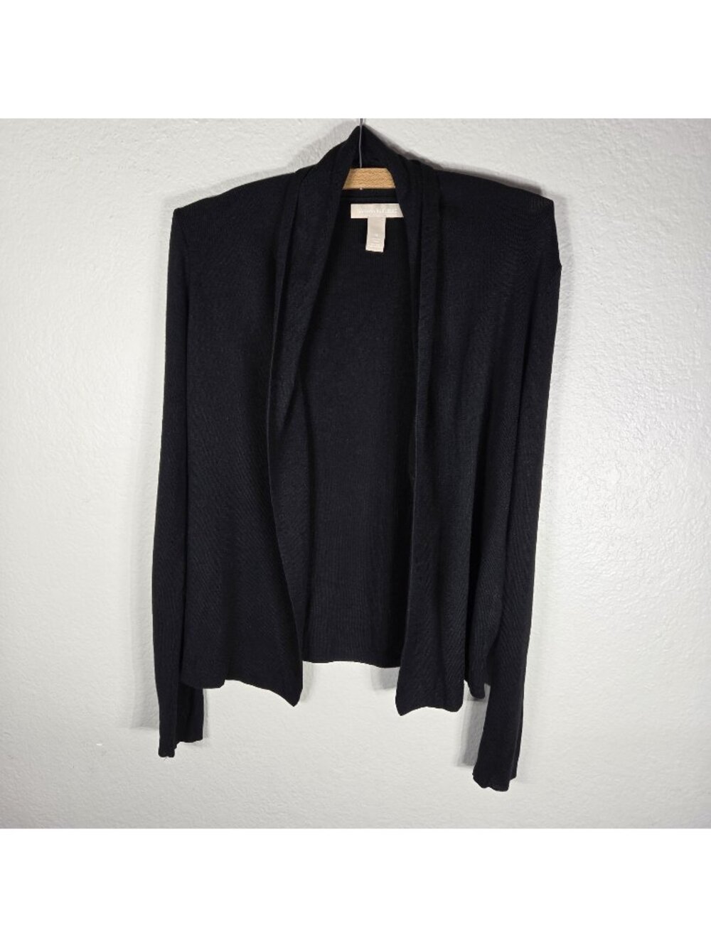 Banana Republic Silk Cashmere Black Open Knit Cardigan Women’s Size M